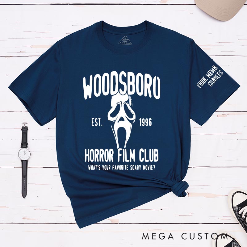 Personalized Horror Film Club Classic T-Shirts Horror Movie Tshirt Vintage Horror Movie Shirt