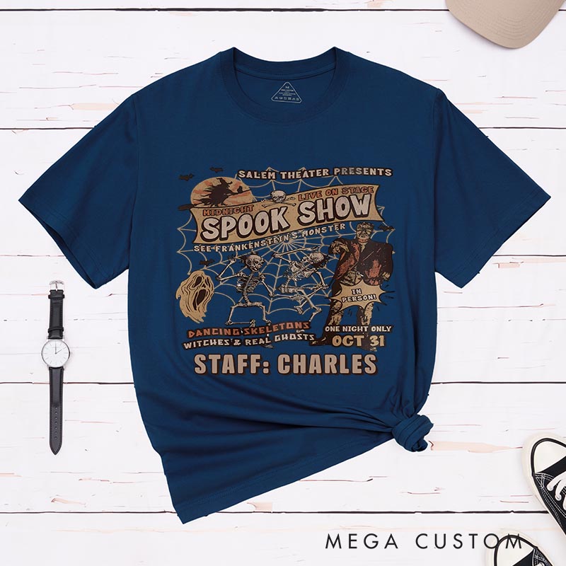 Personalized Spooky Show Classic T-Shirts Horror Movie Tshirt Vintage Horror Movie Shirt