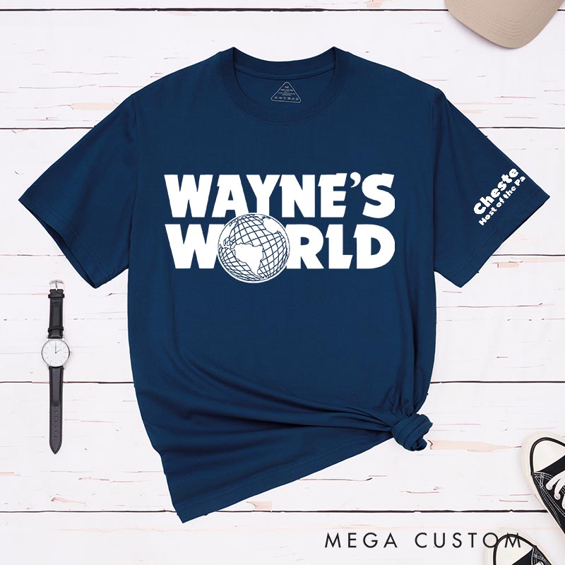 Personalized Wayne's World Movie Classic T-Shirts Funny TV Show Film Fan Tshirt