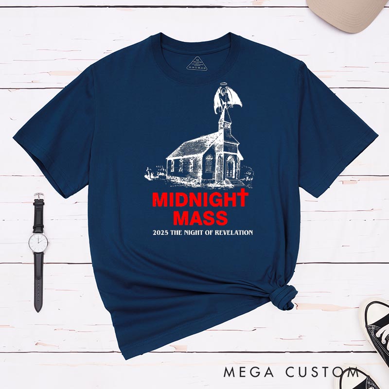 Personalized Midnight Mass Horror Movie Classic T-Shirts Scary Movie Tshirt Retro Movie Shirt