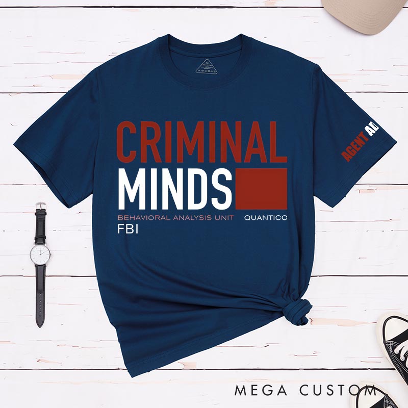 Personalized Criminal Minds Classic T-Shirts Detective TV Series Tshirt Film Fan Shirt Halloween
