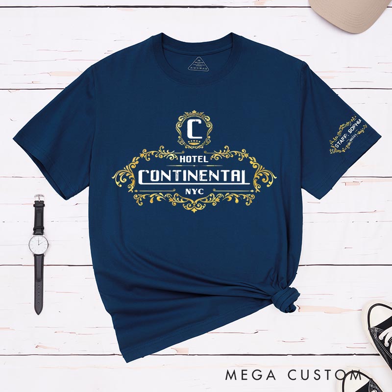 Personalized Hotel Continental Classic T-Shirts Action Movies Tshirt Film Fan Shirt