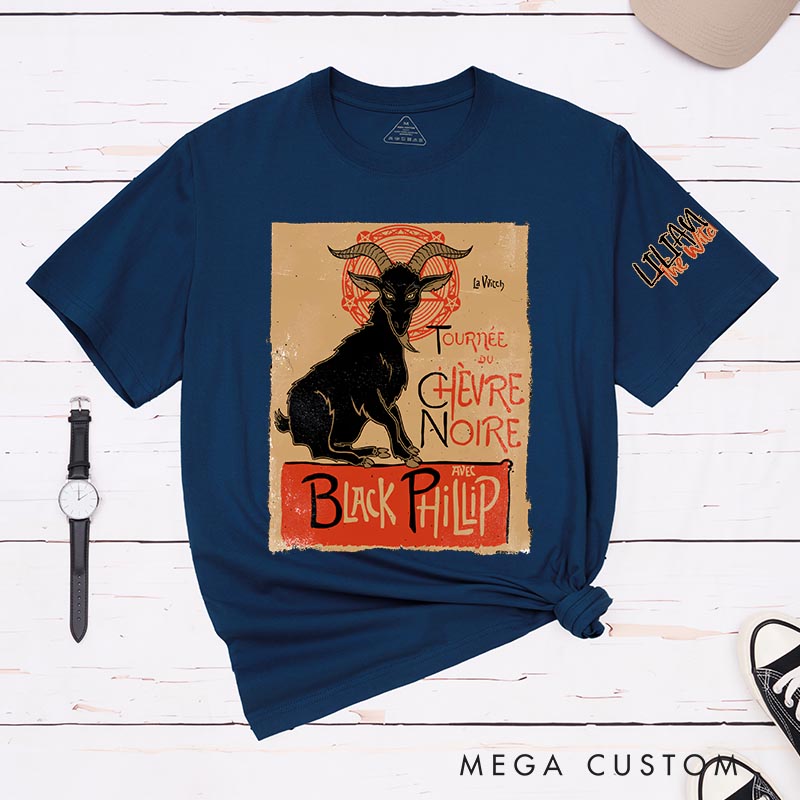 Personalized Black Philip TV Show Classic T-Shirts Horror Witch TV Series Movie Tshirt