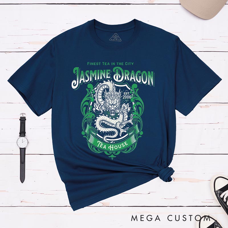Personalized Dragon Tea Shop Anime Classic T-Shirts Japanese Manga Comic Tshirt for Anime Lovers
