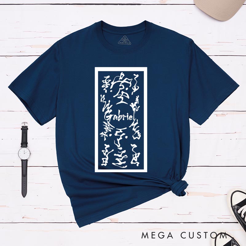 Personalized Anime Ninja Explosive Tag Classic T-Shirts Japanese Manga Tshirt Comic Shirt for Anime Lovers