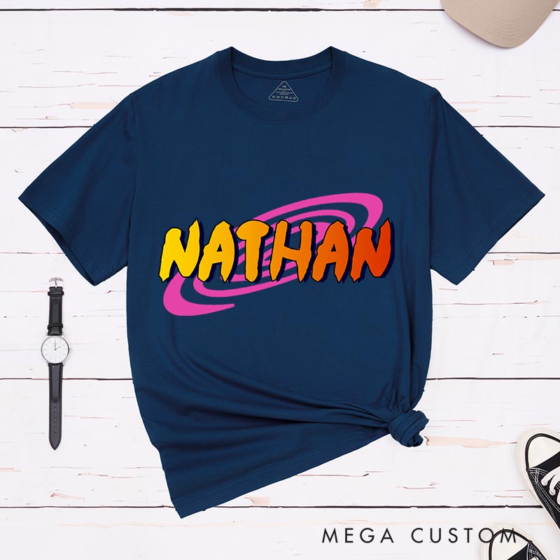 Personalized Ninja Name Classic T-Shirts Japanese Manga Comic Tshirt for Anime Lovers