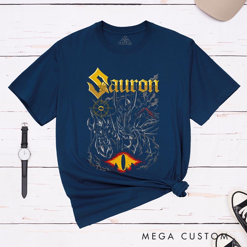 Personalized Sauron Movie Classic T-Shirts Film Fan Tshirt for Movie Lovers Fantasy Movie