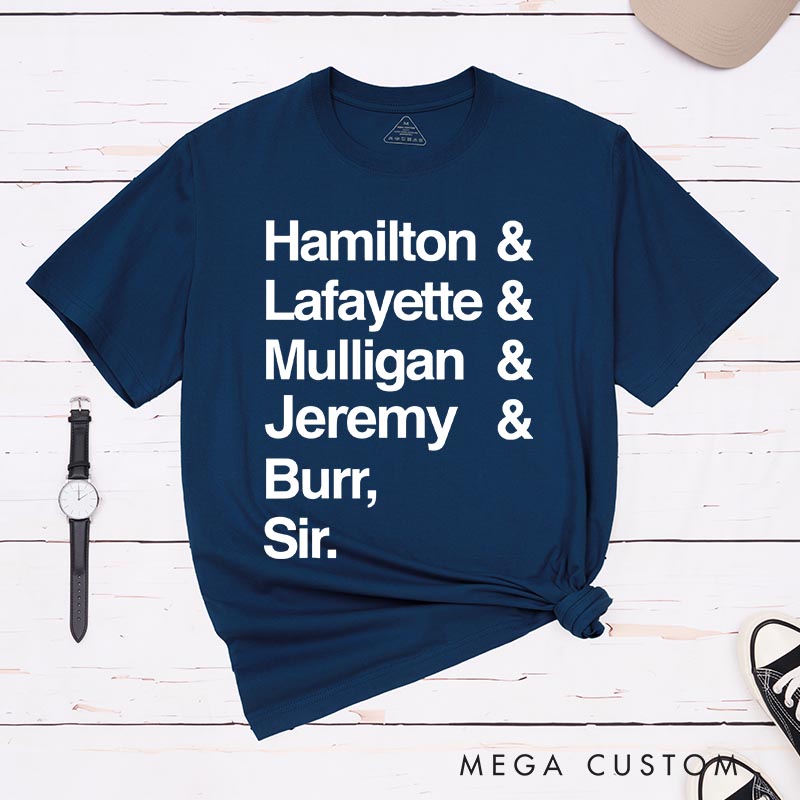 Personalized Musical Names Classic T-Shirts for Musical Lover Tshirt Musical Fan Independence Day