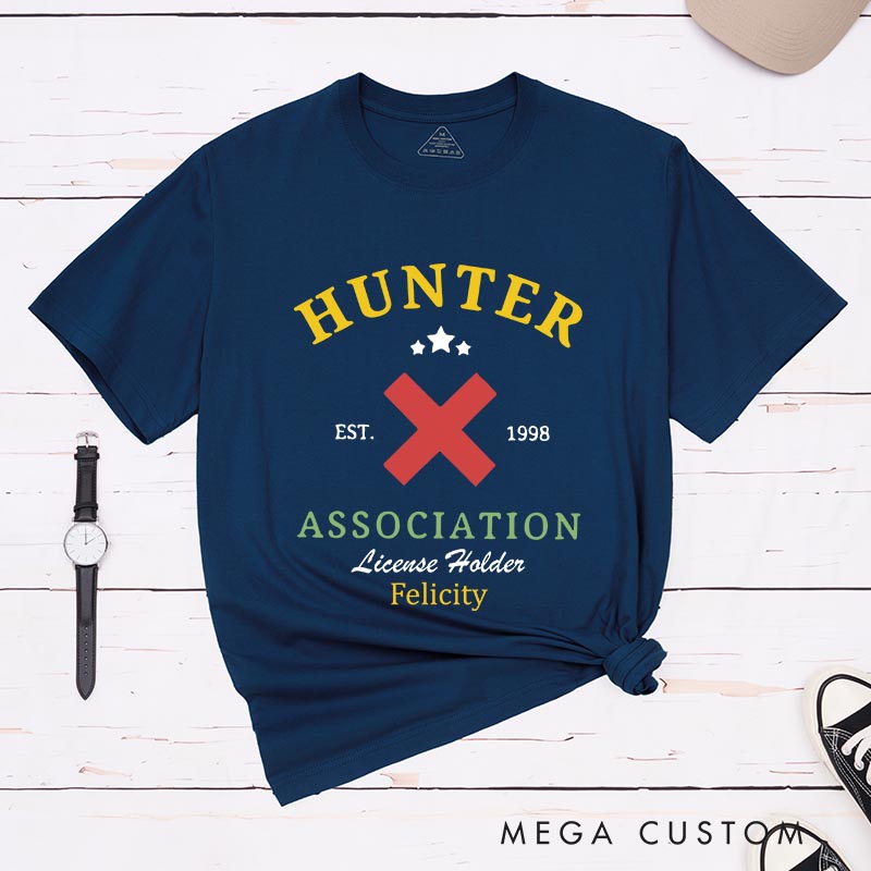 Personalized Anime Hunter Classic T-Shirts Japanese Manga Comic Tshirt for Anime Lovers