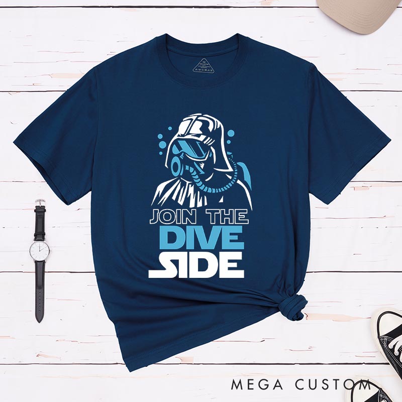 Personalized Dive Side Classic T-Shirts Funny Geek Tshirt for Movie Lovers