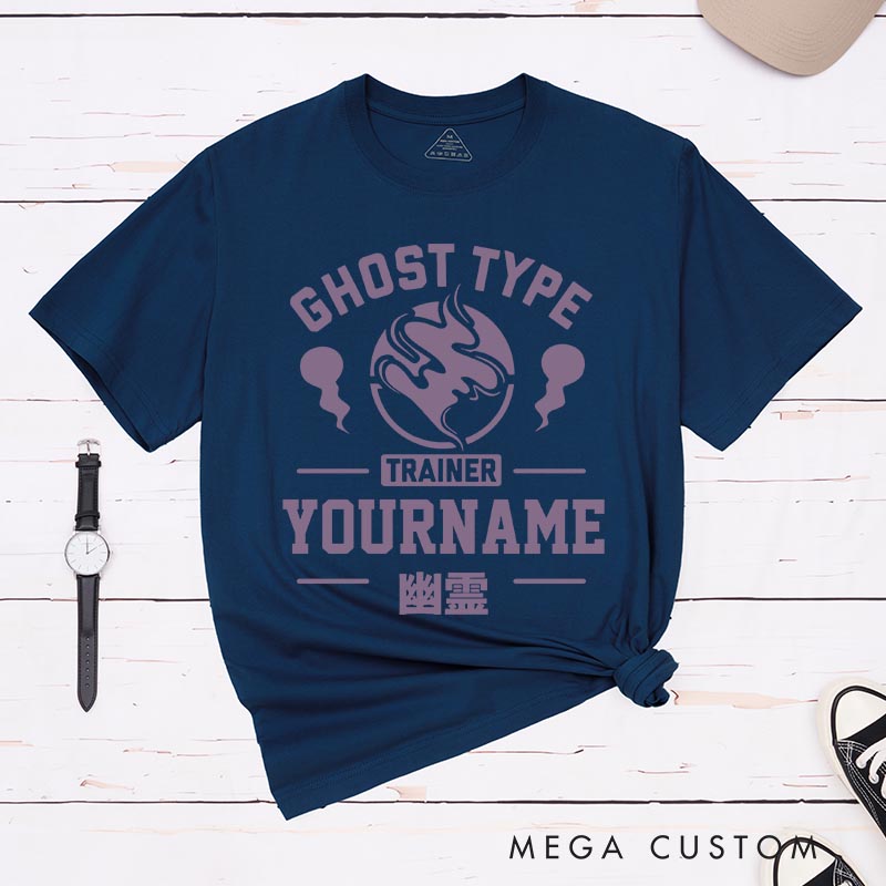 Personalized Ghost Type Trainer Anime Classic T-Shirts Video Game Tshirt for Gamers Anime Lovers 90s Japanese Style