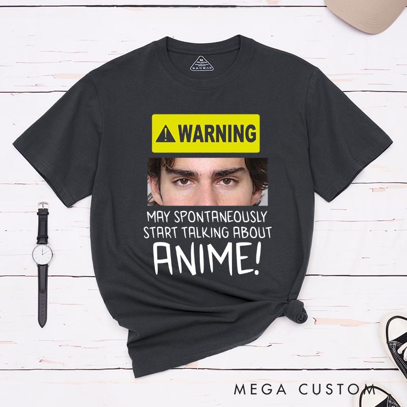Personalized Start Talking About Anime Classic T-Shirts Nerdy Japanese Manga Comic Tshirt for Anime Lovers
