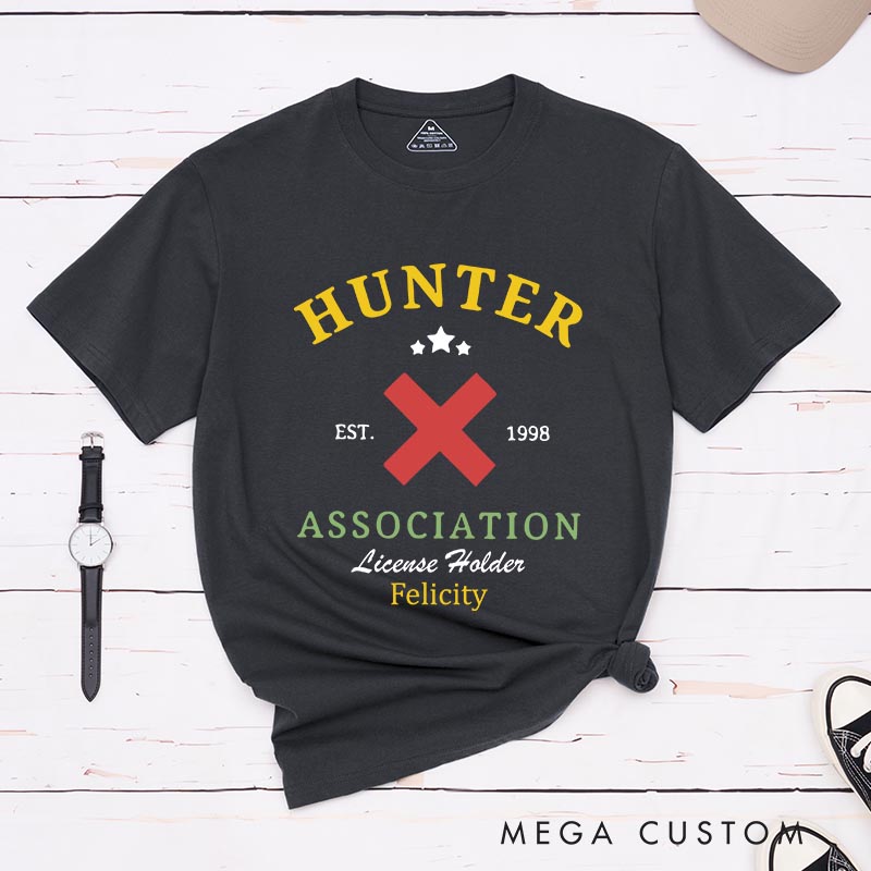 Personalized Anime Hunter Classic T-Shirts Japanese Manga Comic Tshirt for Anime Lovers