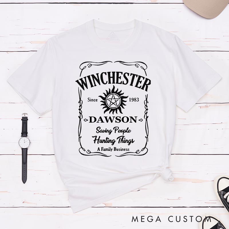 Personalized Winchester Family TV Show Classic T-Shirts Ghost Hunter TV Series Movie Tshirt