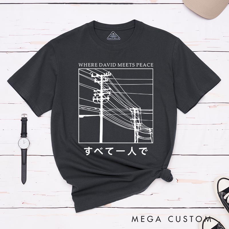 Personalized All Alone Japanese Anime Classic T-Shirts Japan Aesthetic Manga Comic Tshirt for Anime Lovers