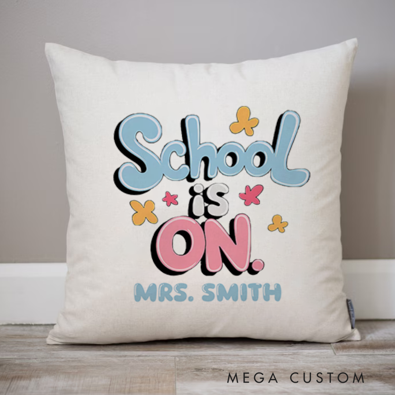 Personalized Teachers Throw Pillow School Is On Back to School Gift for Teachers