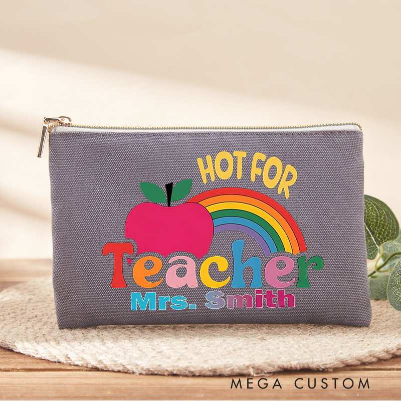 Personalized Makeup Bag Hot for Teacher Fun and Playful Gift for Teachers