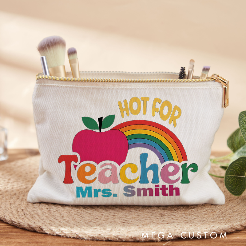 Personalized Makeup Bag Hot for Teacher Fun and Playful Gift for Teachers