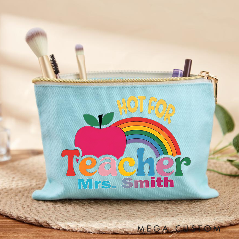 Personalized Makeup Bag Hot for Teacher Fun and Playful Gift for Teachers