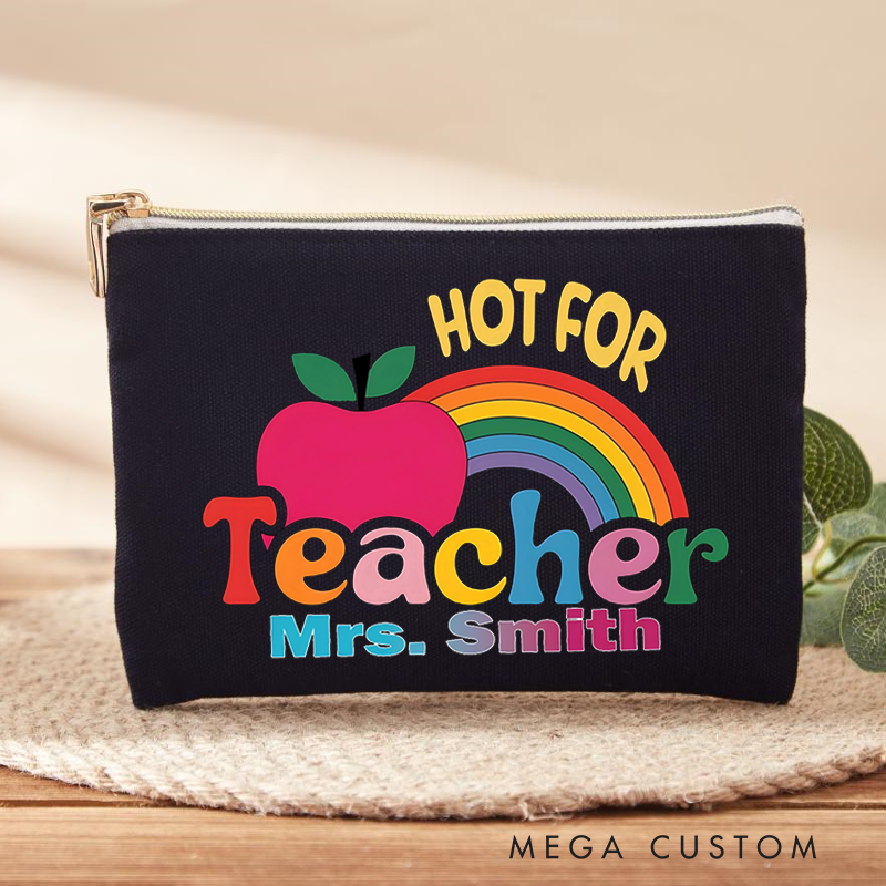 Personalized Makeup Bag Hot for Teacher Fun and Playful Gift for Teachers