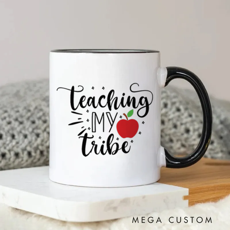 Personalized Teachers Mug Teaching My Tribe Heartfelt and Fun Gift for Teachers