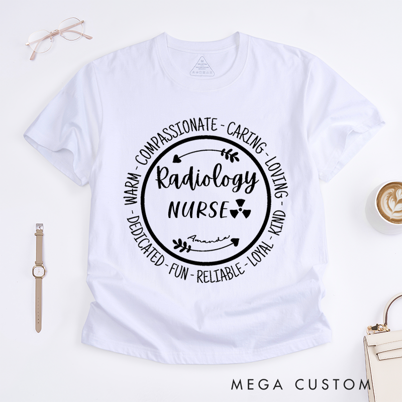 Personalized T-Shirts Radiology Nurse Inspirational Shirt Gift for Nurses