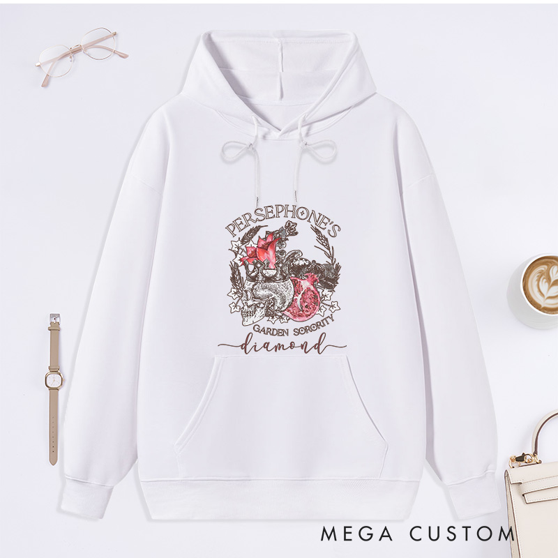 Personalized Persephone's Garden Classic Hoodies Garden Sorority Hoodies with Name Plant Lover Gift Gardening Lover Gift for Gardener Gift