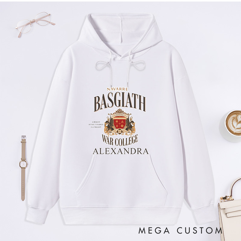 Personalized Basgiath War College Classic Hoodies Custom Book Lover Hoodies with Name Reading Hoodies Librarian Gift Book Lover Gift