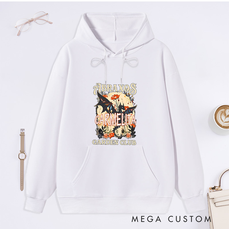Personalized Garden Club Classic Hoodies Custom Fantasy Book Lover Hoodies with Name Plant Lover Gift Gardening Gift Book Lover Gift
