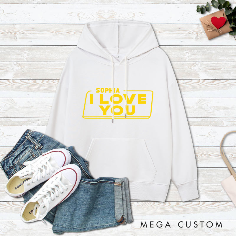 Personalized Couple I Love You and I Know Hoodie with Name Couple Valentine's Day Sweatshirt for Boyfriend Girlfriend Husband Wife