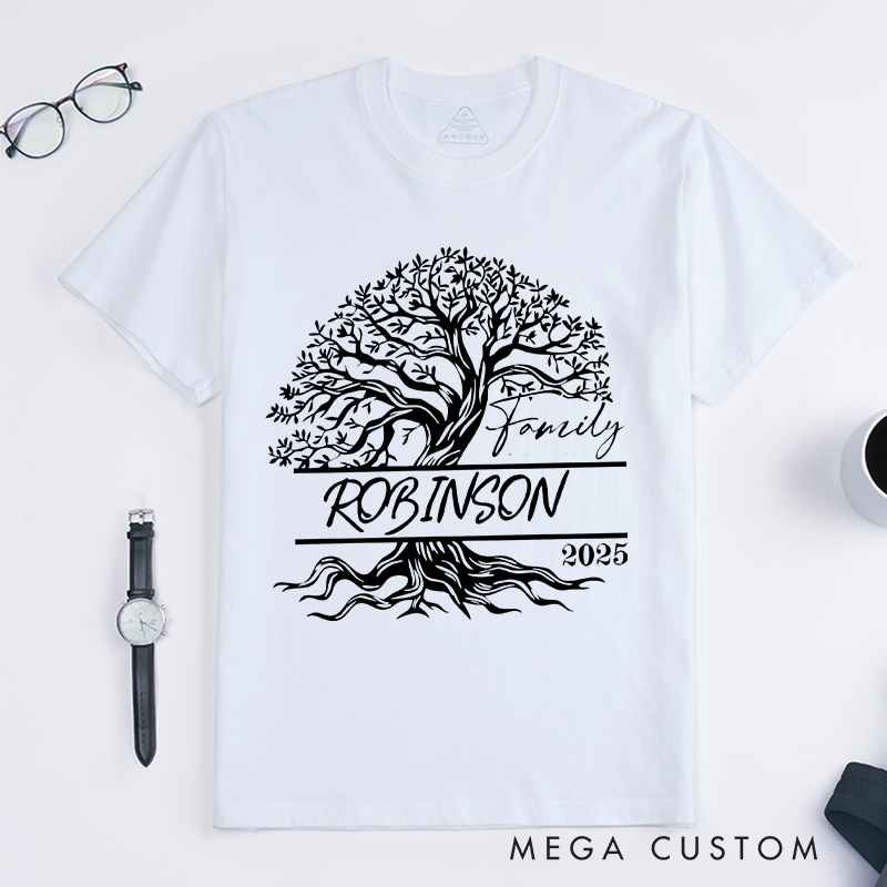 Personalized Custom Family Reunion Matching T-Shirts Family Tree Classic T-shirt