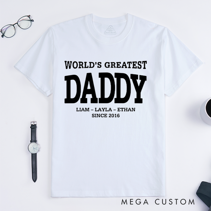 Personalized a Gift World's Greatest Dad Matching Outfit
