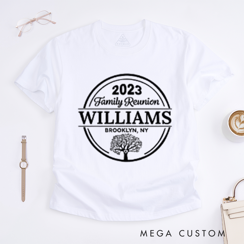 Personalized Matching Family Reunion Shirts With Names Celebrating Love and Togetherness Classic T-shirt