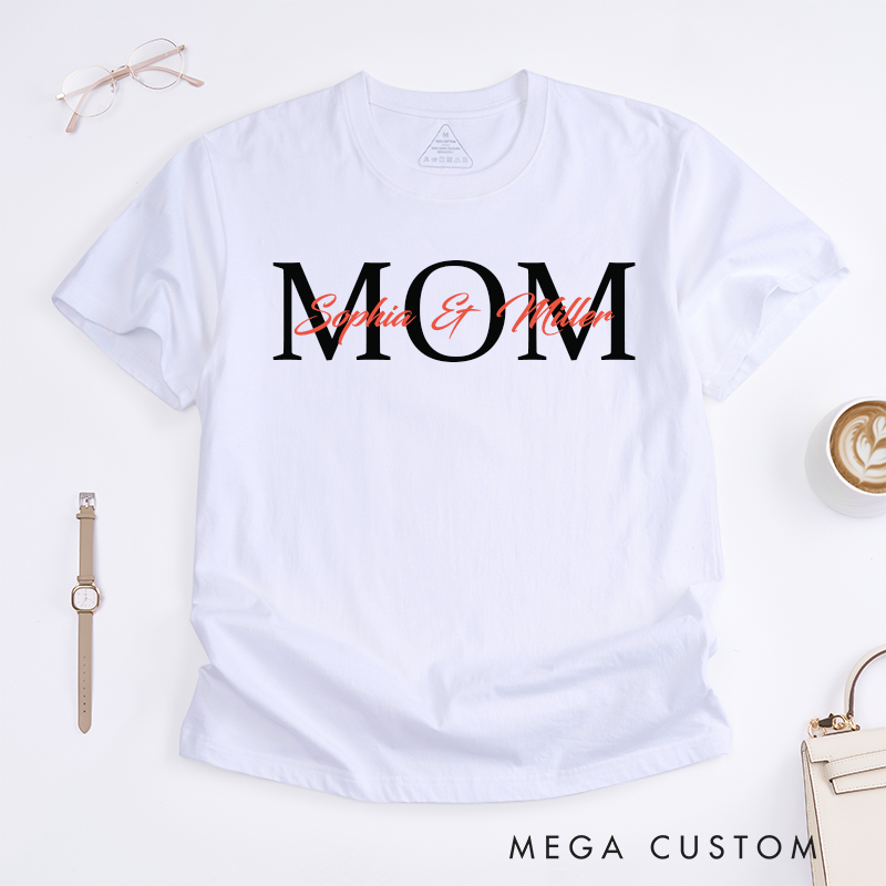 Personalized a Gift for My Mother Font Overlap Design Classic T-shirt
