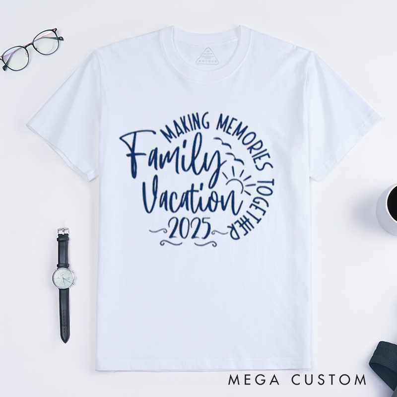Personalized 2025 Family Vacation Shirts T shirt Beach Squad Shirts Travel Summer Vacation Classic T-shirt