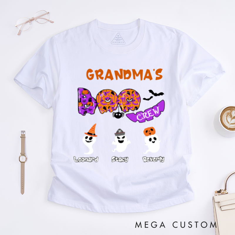 Personalized Boo Crew with Halloween Ghosts Classic T-Shirt Halloween Ideas