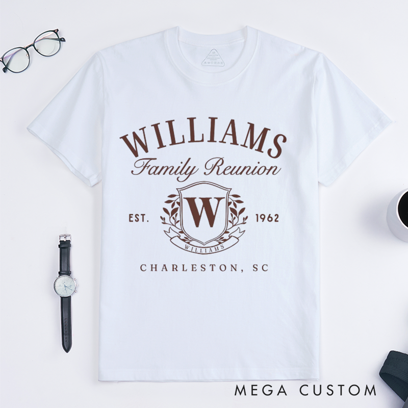 Personalized Cousin Reunion Shirts with Family Names and Monograms Classic T-Shirt