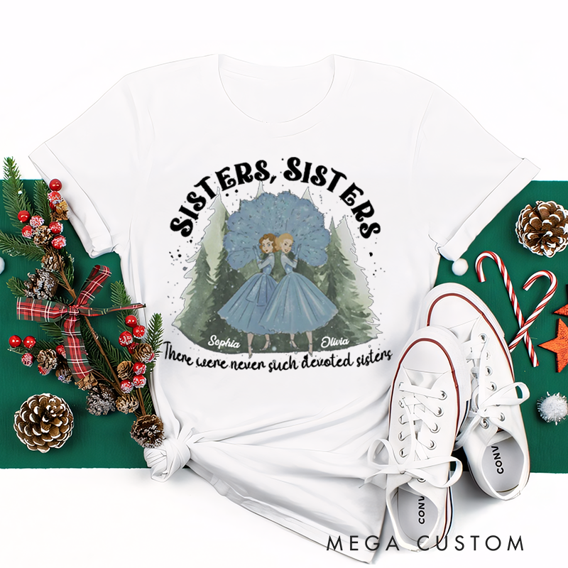 Personalized Classic T-Shirts Vintage White Movie Christmas Tee Haynes Sisters Tee Christmas Song Tee