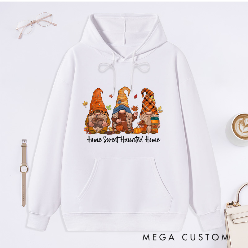 Personalized Gnomes Fall Sweatshirt Halloween Gnome Sweater Fall Vibes Shirt Gift for Thanksgiving Housewarming Sweatshirt Gift