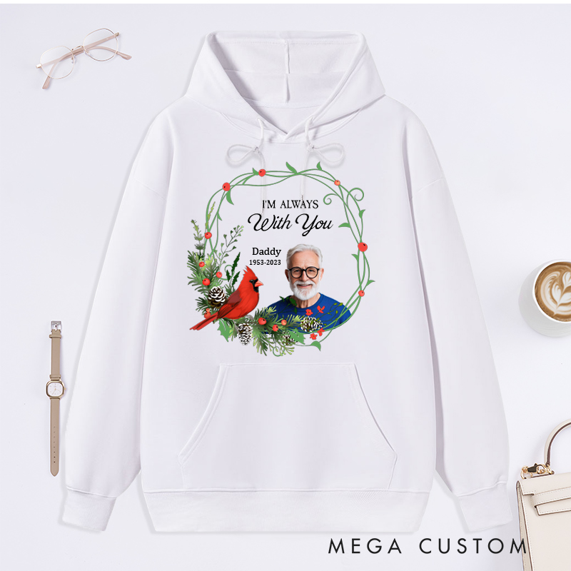 Personalized Memorial Photo Hoodie Custom Remembrance Hoodie in Loving Memory Gift Christmas Memorial Sweatshirt with Picture
