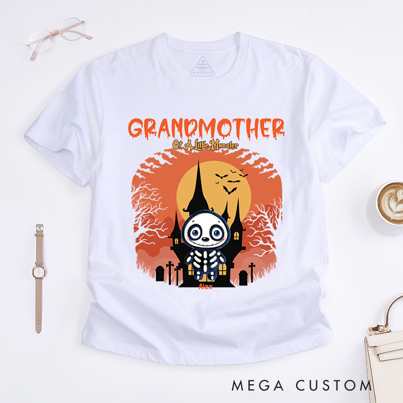 Personalized Grandma of little Monsters Classic T-shirt Halloween Gift Gift for Grandma