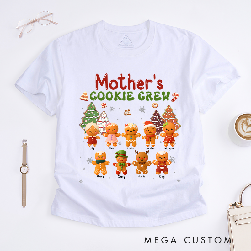Personalized Mother's Cookie Crew Classic T-shirt Gifts for Mom Grandma 