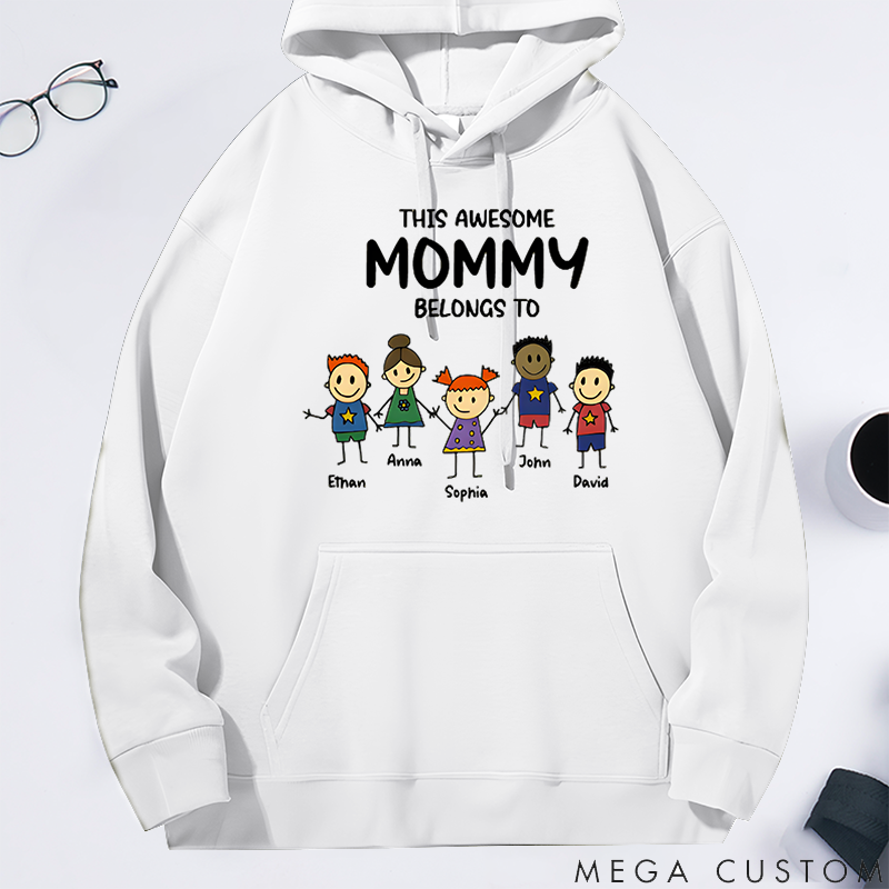 Personalized Family Hoodie This Awesome Belongs Theme Family Gift