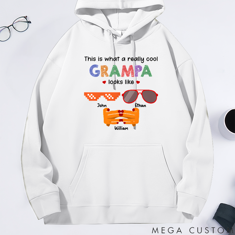 Personalized Classic Hoodie Really Cool Dad Looks Like