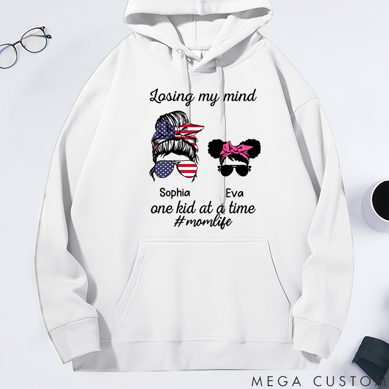 Personalized Classic Hoodie Losing My Mind One Kid at a Time