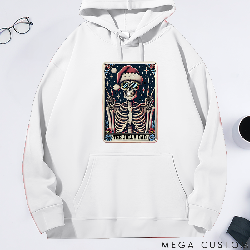 Personalized Classic Hoodie Christmas Tarot Skeleton Theme