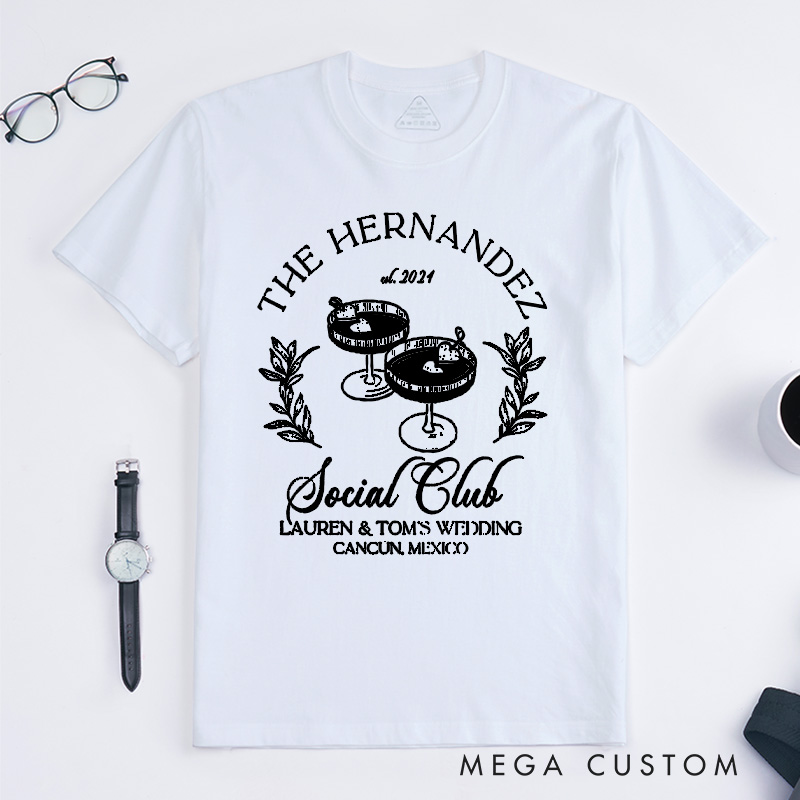 Personalized Elegant Wedding Party Favors T-Shirt Groom Crew Bachelor Party Shirt Groomsman Proposal Gift Tops Mens Stag Party Tees