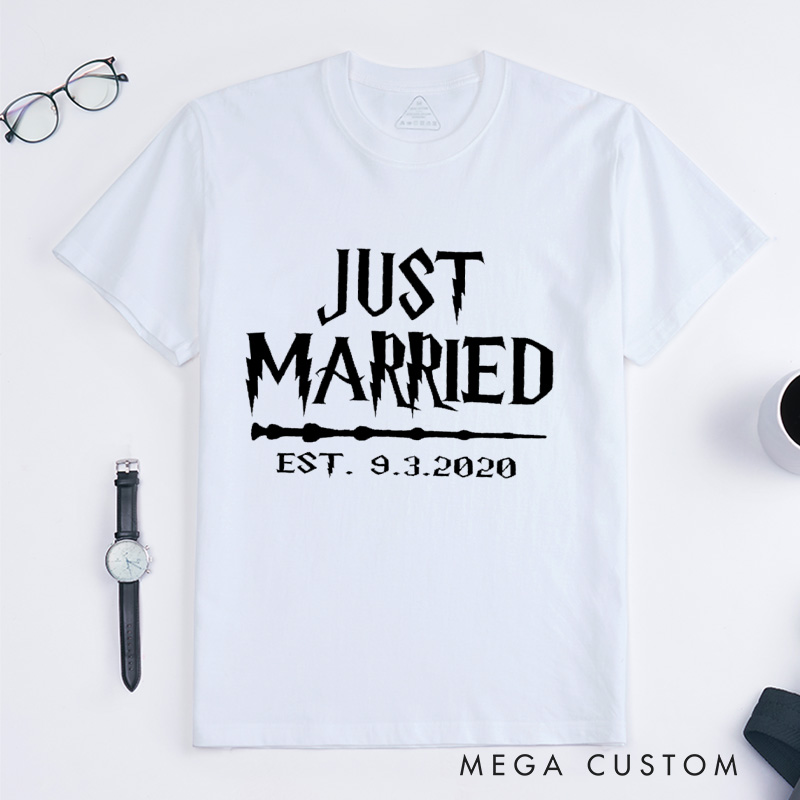 Personalized Groom Wedding T-Shirt Bride And Groom Wedding Anniversary T-Shirt Anniversary Gift For Him Groom Shirts
