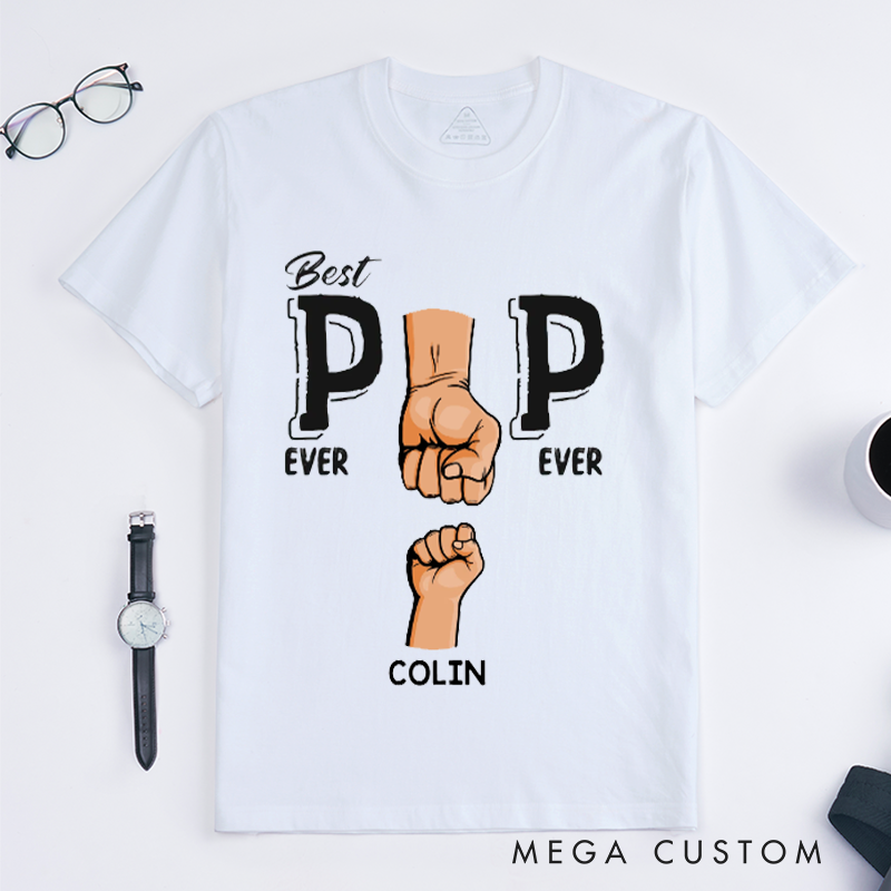 Personalized Best Dad Ever Ever Gift for Dad Classic T-Shirt