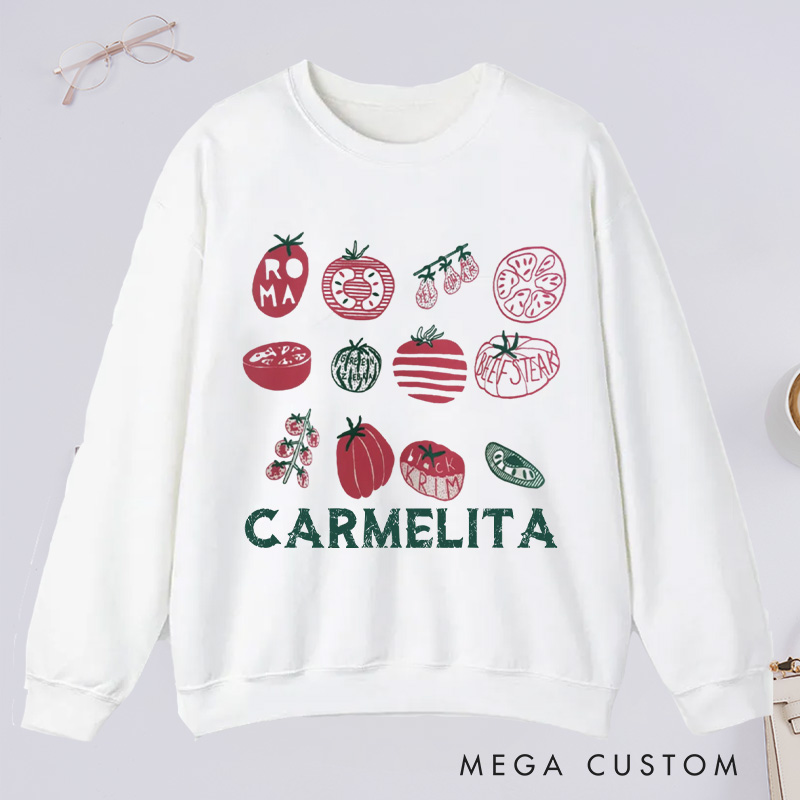 Personalized Grandma's Garden Classic Sweatshirts Mama's Garden Sweatshirt with Name Plant Lover Gift Gardening Gift Gardener Mother's Day Gift
